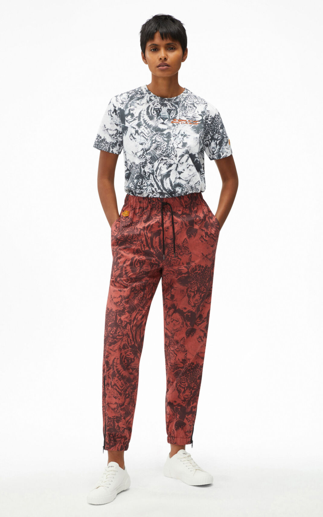 Jogging Kenzo Wildtigers Homme Rose Foncé | FUSR-51792